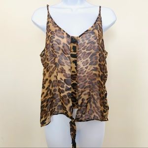 Leopard print top
